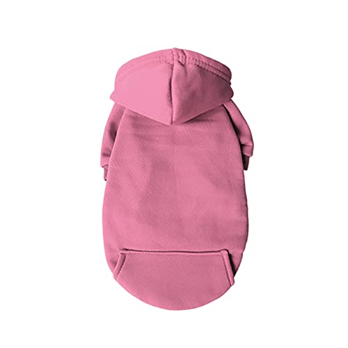 Haustier Katze Hundemantel 1 Stück Hundepullover Winter-Haustier-Kleidung Hunde-Outfit weicher Katzen-Pullover Hunde-Sweatshirt für kleine Hunderegenmantel Mit Langen Beinen (Pink, S) von Tonsee Accessoire