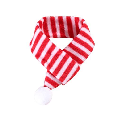 Tonsee Accessoire Hunde Halstuch Halsband Weihnachten Herbst und Winter, Haustierschal, Katze, Weihnachtsschmuck, Hundeschal, Feiertagskleidung, Breit Nylon (Rot, S) von Tonsee Accessoire