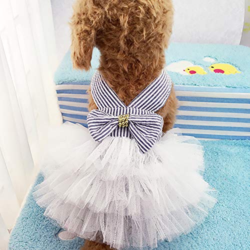 Hundekleidung Hunde Kleid Haustier-Hundekleid aus Baumwolle, Frühling und Sommer, Haustierkleidung, Frühling, niedlich, Heimtierbedarf, Baumwolle, Pfirsichkleid, Hundekleidung Mädchen Leopard von Tonsee Accessoire