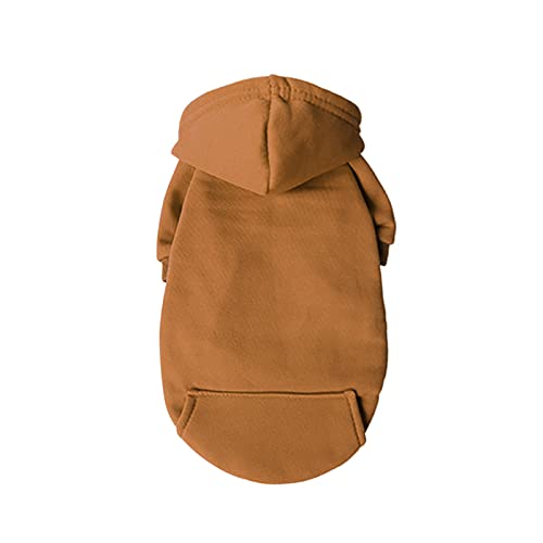 Tonsee Accessoire 1 Stück Hundepullover Winter-Haustier-Kleidung Hunde-Outfit weicher Katzen-Pullover Hunde-Sweatshirt für kleine Hunde-Welpen-Katzen Sehr Warmer Hundemantel (Coffee, L) von Tonsee Accessoire