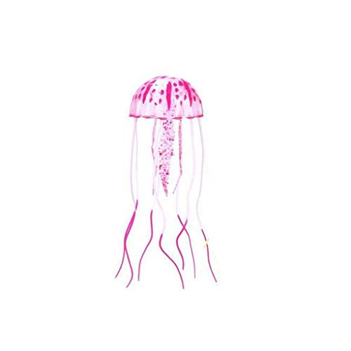 Tonsee Accessoire Aquarium fluoreszierend leuchtende Schönheit künstliche gefälschte Quallen Ornament Aquarium Aquarien Zubehör-41 (Pink, One Size) von Tonsee Accessoire