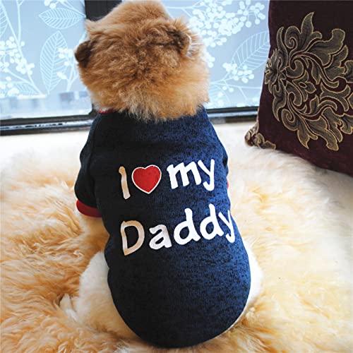 Tonsee Accessoire Haustier Hund Warm Mantel Pet Dog Winter Warmer Raglanärmel-Fleecepullover für kleine mittelgroße Hunde Hundemantel Für Jagd (Navy, S) von Tonsee Accessoire