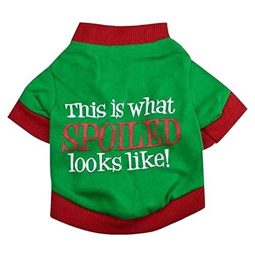 Tonsee Accessoire Hund Fleece Weste Baumwolle Doppelkleidung Farbe Tier Welpe Kleidung Weihnachten Brief Pullover Kleine Hunde Tonsee Accessoire Hund Fleece Weste Baumwolle Doppelkleidung Farbe Tier Welpe Kleidung Weihnachten Brief Pullover Kleine Hunde von Tonsee Accessoire