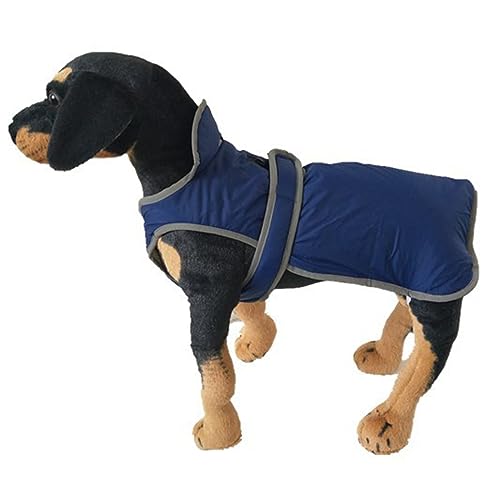 Tonsee Accessoire Hunde Warm Hoodies Mantel Kleidung Pullover wasserdichter Hundemantel Kaltes Wetter Warme Hundejacke Bekleidung für kleine mittelgroße Hunde Warmer Mantel Für Hunde (Navy, M) von Tonsee Accessoire