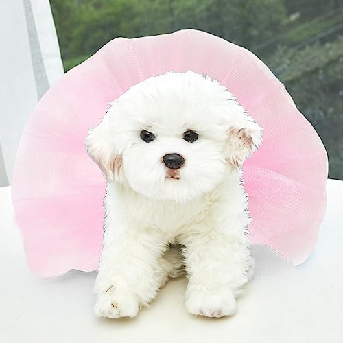Tonsee Accessoire Hundekleid Welpenrock Hundeprinzessin Tüllrock, glitzernder Hunde-Trägerrock Seide, Prinzessinnen-Tüllrock, bunter Katzen- und Hunderock Große Hundekleider (Rosa, S) von Tonsee Accessoire