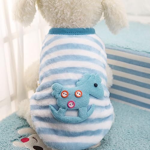 Tonsee Accessoire Mantel Kleidung Pullover Haustier Kleidung Hund Haustier Pullover Welpen Mäntel Kleines Hemd Katze Weiche Welpen Katze Süße Haustier Kleidung Hundemantel Große Rassen (Blau, L) von Tonsee Accessoire