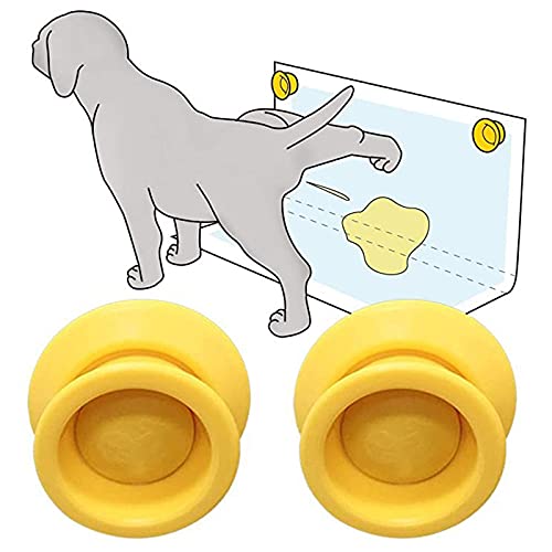 Magnet Pee Pad Halter 2PC für Hunde Welpenunterlage Hygieneunterlagen Trainingsunterlagen Welpenunterlage Welpen Toilettenmatte Pee Pad Halter Magnet 2PC für Welpenunterlagen jeder Größe (Gelb) von Tonsee Haustier