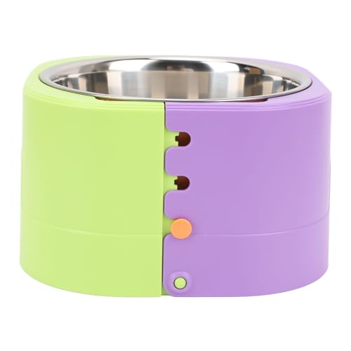 Höhenverstellbarer Futternapf, Edelstahl-Futternapf für Katzen, Hunde, Welpen, Lustiges Design mit Einzigartiger Form, Geeignet für Alle Haustiere, mit 3-stufiger Höhenverstellbarer Futternapf, Edelstahl-Futternapf für Katzen, Hunde, Welpen, Lustiges Design mit Einzigartiger Form, Geeignet für Alle Haustiere, mit 3-stufiger von Tonysa