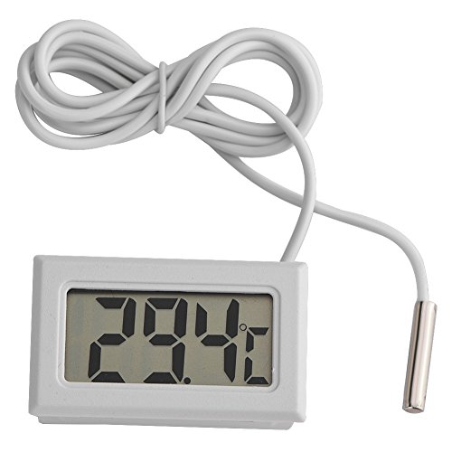Tonysa Mini LED Digitaler Temperaturmesser,Digitales LCD Thermometer Aquarium/Geflügel/Reptil/Inkubator/Gewächshaus usw. mit LR44 Batterien/1,5 m langem Sensor/dauerhafter Temperaturgenauigkeit Tonysa Mini LED Digitaler Temperaturmesser,Digitales LCD Thermometer Aquarium/Geflügel/Reptil/Inkubator/Gewächshaus usw. mit LR44 Batterien/1,5 m langem Sensor/dauerhafter Temperaturgenauigkeit von Tonysa