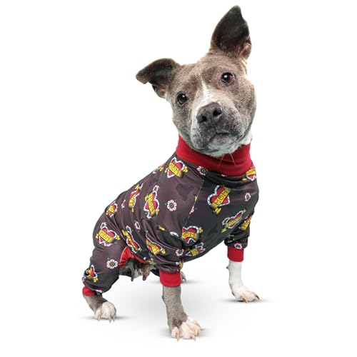 Tattoo Heart Mom, leichter Hunde-Pyjama von Tooth & Honey