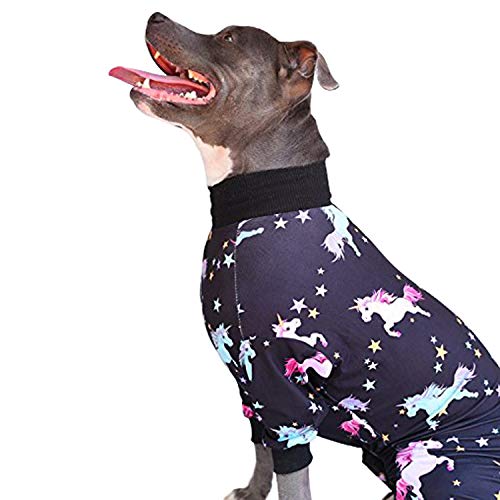 Zahn und Honig Pit Bull-Pyjama/Einhorn-Hunde-Pyjama/Leichter Pullover, vollständige Abdeckung, Hunde-Pjs/Aktualisierte Passform Zahn und Honig Pit Bull-Pyjama/Einhorn-Hunde-Pyjama/Leichter Pullover, vollständige Abdeckung, Hunde-Pjs/Aktualisierte Passform von Tooth & Honey