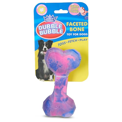 Double Bubble Ombre Geo Bone - Langlebiges Kauspielzeug für Hunde für aggressive Kauer - Strukturiertes TPR mit Vanilleduft Double Bubble Ombre Geo Bone - Langlebiges Kauspielzeug für Hunde für aggressive Kauer - Strukturiertes TPR mit Vanilleduft von Tootsie Roll
