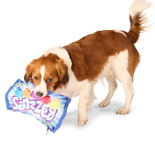 Tootsie Razzles Quietschmatte - Knistern & Quietschen Hundespielzeug - 6 Quietscher & All-Over Crinkle - Interaktive Spiel- & Kaumatte für Hunde von Tootsie Roll
