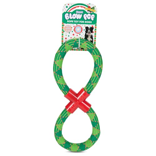 Tootsie Roll Tootsie Seilspielzeug für Hunde - Langlebiges Seil Hundespielzeug für aggressive Kauer - Figur 8 und XL Ringformen - Zahnseide Kauspielzeug für große Hunde - Blow Pop, Dots, Razzles von Tootsie Roll