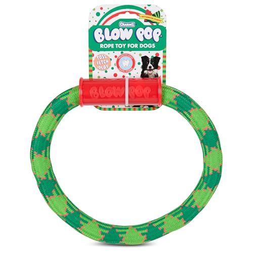 Tootsie Roll Tootsie Seilspielzeug für Hunde - Langlebiges Seil Hundespielzeug für aggressive Kauer - Figur 8 und XL Ringformen - Zahnseide Kauspielzeug für große Hunde - Blow Pop, Dots, Razzles von Tootsie Roll
