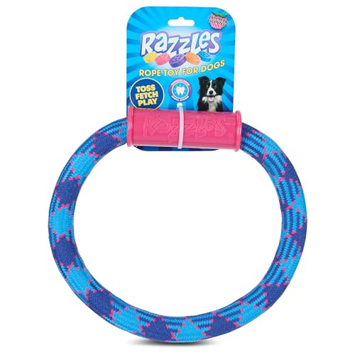 Tootsie Roll Tootsie Seilspielzeug für Hunde - Langlebiges Seil Hundespielzeug für aggressive Kauer - Figur 8 und XL Ringformen - Zahnseide Kauspielzeug für große Hunde - Blow Pop, Dots, Razzles von Tootsie Roll