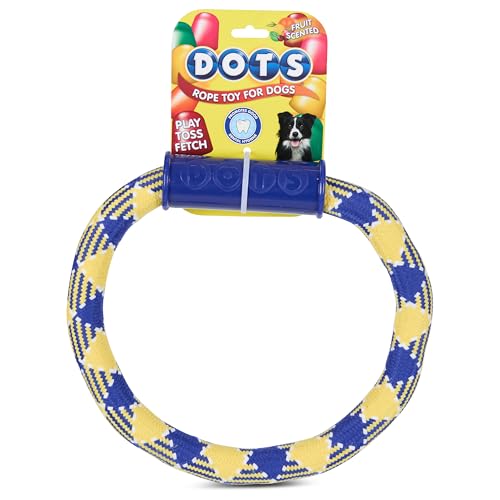 Tootsie Roll Tootsie Seilspielzeug für Hunde - Langlebiges Seil Hundespielzeug für aggressive Kauer - Figur 8 und XL Ringformen - Zahnseide Kauspielzeug für große Hunde - Blow Pop, Dots, Razzles von Tootsie Roll