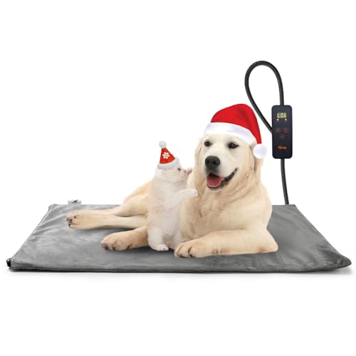 Toozey Katzen & Hund Heizmatte Innen, Timing & Temperatur Einstellbar Sicher Elektrisch Haustier Heizdecke mit Kristall Samtbezug für Neugeborene/Klein/Altere Katze und Hund Toozey Katzen & Hund Heizmatte Innen, Timing & Temperatur Einstellbar Sicher Elektrisch Haustier Heizdecke mit Kristall Samtbezug für Neugeborene/Klein/Altere Katze und Hund von Toozey