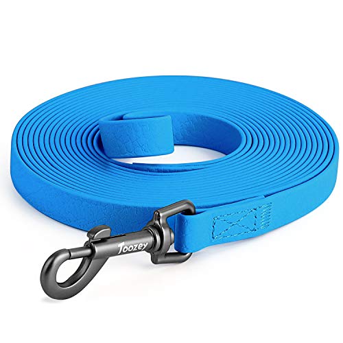 Toozey Wasserdicht Schleppleine für Hunde, 5m/10m/15m/20m - Robuste & Reißfeste Hundeleine mit Handschlaufe und Karabiner, Wetterfest Trainingsleine für Große bis Kleine Hunde, Blau Toozey Wasserdicht Schleppleine für Hunde, 5m/10m/15m/20m - Robuste & Reißfeste Hundeleine mit Handschlaufe und Karabiner, Wetterfest Trainingsleine für Große bis Kleine Hunde, Blau von Toozey