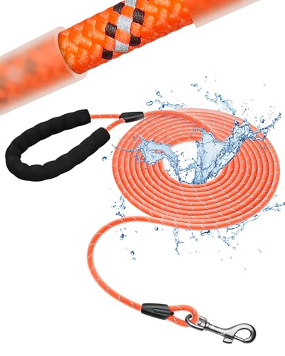 Toozey Schleppleine für Hunde, Wasserdicht Schleppleine 5M 10M 15M 20M Geeignet für Kleine, Mittlere, Große Hunde Hundeerziehung, Robuste Hundeleine mit Weich Gepolsterter Griff, Neon Gelb -15m Toozey Schleppleine für Hunde, Wasserdicht Schleppleine 5M 10M 15M 20M Geeignet für Kleine, Mittlere, Große Hunde Hundeerziehung, Robuste Hundeleine mit Weich Gepolsterter Griff, Neon Gelb -15m von Toozey