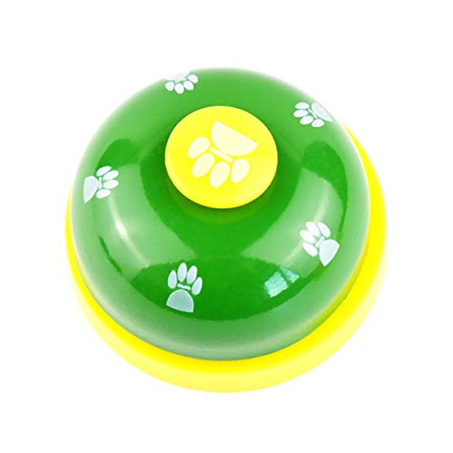 TopHomer Hund Türklingeln, Haustier-Trainingsglocke Tischglocke für Hunde Hundetürklingel für Kleine und Größere Hunde Toilettentraining Glocke Interaktion Glocke Grün von TopHomer