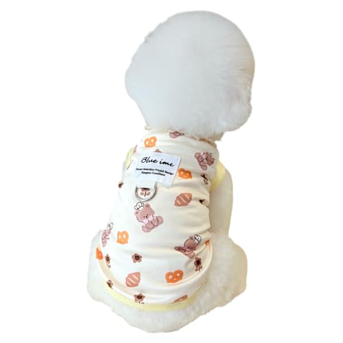 TopHomer Hundebekleidung – leichtes Hunde-T-Shirt für Frühling/Sommer & elastischer Hundepullover mit Kragen aus Spitze – kleine Größe für Tanz und Outdoor von TopHomer