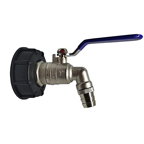TopHomer IBC Adapter für IBC-Regenwassertanks Zubehör Adapter Kappe 1" Gartenschlauch Wasserhahn Schlauchanschluss 17,5mm Auslaufhahn für Meiste IBC-Regenwassertanks Container TopHomer IBC Adapter für IBC-Regenwassertanks Zubehör Adapter Kappe 1" Gartenschlauch Wasserhahn Schlauchanschluss 17,5mm Auslaufhahn für Meiste IBC-Regenwassertanks Container von TopHomer
