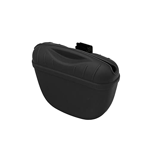 TopHomer Leckerli-Beutel, Silikon-Hundetrainingstasche, tragbare Hundeleckerli-Tasche mit Magnetverschluss und Taillenclip für den Außenbereich, schwarz, 1 Stück von TopHomer