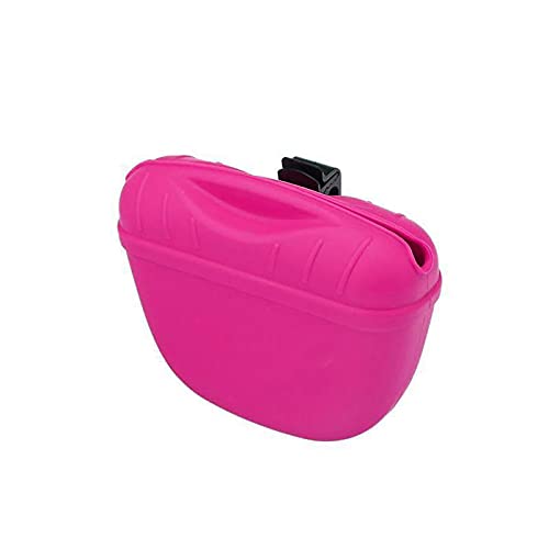 TopHomer Leckerli-Tasche aus Silikon, für Hundetraining, tragbare Hundeleckerli-Tasche mit Magnetverschluss und Taillenclip für den Außenbereich, 1 Stück, Rot von TopHomer