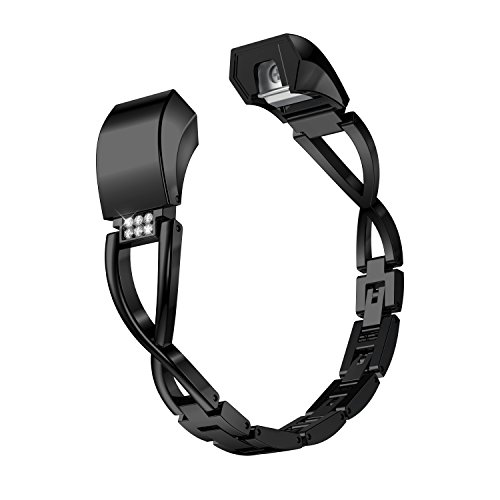 TopTen Armband für Fitbit Alta-Armband, Edelstahl, verstellbar, Sport-Armband, Ersatz, Zubehör, Armband für Fitbit Alta/HR Fitness Tracker von TopTen