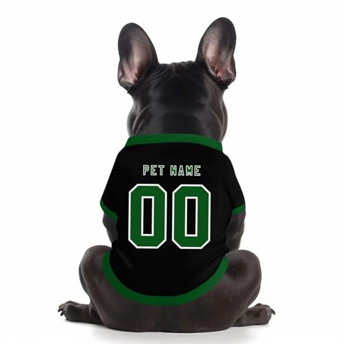 Benutzerdefinierte Hund Soccer Shirt Personalisierte Druck Name Nummer Logo T-Shirts Atmungsaktiv Haustier Weste Kleidung Security Schweißhemd Shirts für Haustiere Hunde Katzen,Black Benutzerdefinierte Hund Soccer Shirt Personalisierte Druck Name Nummer Logo T-Shirts Atmungsaktiv Haustier Weste Kleidung Security Schweißhemd Shirts für Haustiere Hunde Katzen,Black von Topassion