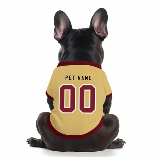 Benutzerdefinierte Hund Soccer Shirt Personalisierte Druck Name Nummer Logo T-Shirts Atmungsaktiv Haustier Weste Kleidung Security Schweißhemd Shirts für Haustiere Hunde Katzen,Khaki Benutzerdefinierte Hund Soccer Shirt Personalisierte Druck Name Nummer Logo T-Shirts Atmungsaktiv Haustier Weste Kleidung Security Schweißhemd Shirts für Haustiere Hunde Katzen,Khaki von Topassion
