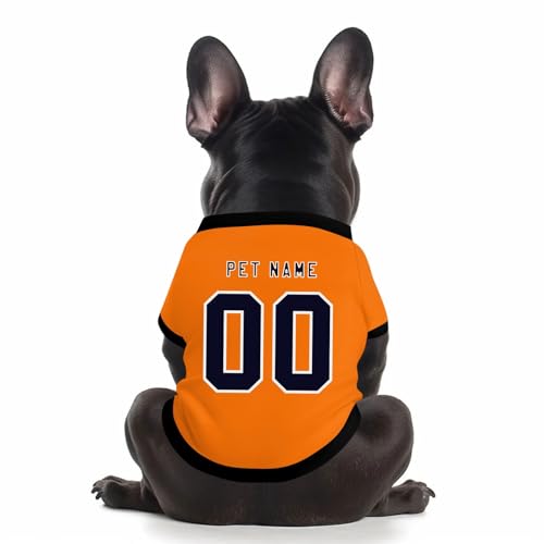 Benutzerdefinierte Hund Soccer Shirt Personalisierte Druck Name Nummer Logo T-Shirts Atmungsaktiv Haustier Weste Kleidung Security Schweißhemd Shirts für Haustiere Hunde Katzen,Saffron Benutzerdefinierte Hund Soccer Shirt Personalisierte Druck Name Nummer Logo T-Shirts Atmungsaktiv Haustier Weste Kleidung Security Schweißhemd Shirts für Haustiere Hunde Katzen,Saffron von Topassion