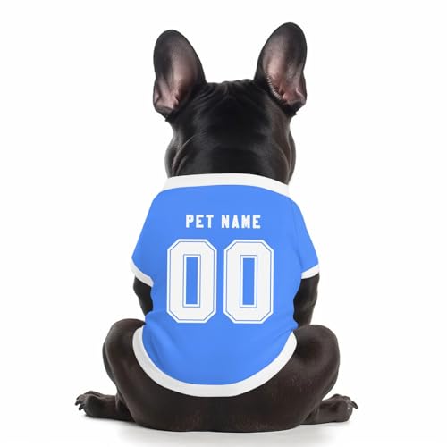 Benutzerdefinierte Hund Soccer Shirt Personalisierte Druck Name Nummer Logo T-Shirts Atmungsaktiv Haustier Weste Kleidung Security Schweißhemd Shirts für Haustiere Hunde Katzen,Sky Blue Benutzerdefinierte Hund Soccer Shirt Personalisierte Druck Name Nummer Logo T-Shirts Atmungsaktiv Haustier Weste Kleidung Security Schweißhemd Shirts für Haustiere Hunde Katzen,Sky Blue von Topassion