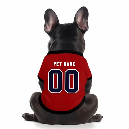 Benutzerdefinierte Hund Soccer Shirt Personalisierte Druck Name Nummer Logo T-Shirts Atmungsaktiv Haustier Weste Kleidung Security Schweißhemd Shirts für Haustiere Hunde Katzen,Wine Benutzerdefinierte Hund Soccer Shirt Personalisierte Druck Name Nummer Logo T-Shirts Atmungsaktiv Haustier Weste Kleidung Security Schweißhemd Shirts für Haustiere Hunde Katzen,Wine von Topassion