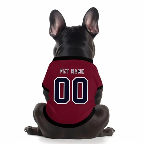 Benutzerdefinierte Hund Soccer Shirt Personalisierte Druck Name Nummer Logo T-Shirts Atmungsaktiv Haustier Weste Kleidung Security Schweißhemd Shirts für Haustiere Hunde Katzen,Wine Benutzerdefinierte Hund Soccer Shirt Personalisierte Druck Name Nummer Logo T-Shirts Atmungsaktiv Haustier Weste Kleidung Security Schweißhemd Shirts für Haustiere Hunde Katzen,Wine von Topassion