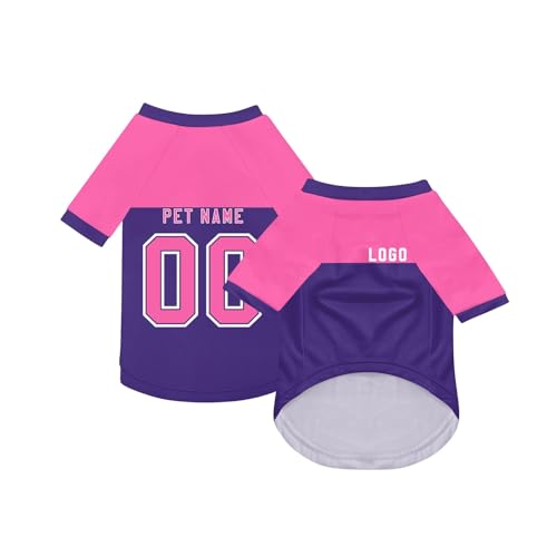 Benutzerdefinierte Hund Soccer Shirt Personalisierte Name Nummer Logo Geschenke für Haustiere Hunde Katzen Shirts Welpen Kätzchen Individuelle Pet Jersey Haustiere Fußball Trikot Hundehemd,Dark Purple Benutzerdefinierte Hund Soccer Shirt Personalisierte Name Nummer Logo Geschenke für Haustiere Hunde Katzen Shirts Welpen Kätzchen Individuelle Pet Jersey Haustiere Fußball Trikot Hundehemd,Dark Purple von Topassion