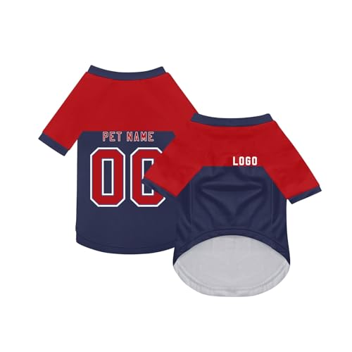 Benutzerdefinierte Hund Soccer Shirt Personalisierte Name Nummer Logo Geschenke für Haustiere Hunde Katzen Shirts Welpen Kätzchen Individuelle Pet Jersey Haustiere Fußball Trikot Hundehemd,Navy Benutzerdefinierte Hund Soccer Shirt Personalisierte Name Nummer Logo Geschenke für Haustiere Hunde Katzen Shirts Welpen Kätzchen Individuelle Pet Jersey Haustiere Fußball Trikot Hundehemd,Navy von Topassion