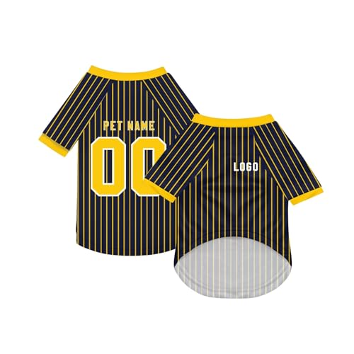 Personalisiert Haustier-T-Shirt Benutzerdefinierte Haustiere Fußball Trikot mit Name/Nummer/Logo Sommer Basic Weste für Katzen Hund Atmungsaktives Basketball Hundehemd Sommerkleidung,Black Personalisiert Haustier-T-Shirt Benutzerdefinierte Haustiere Fußball Trikot mit Name/Nummer/Logo Sommer Basic Weste für Katzen Hund Atmungsaktives Basketball Hundehemd Sommerkleidung,Black von Topassion
