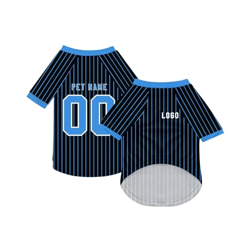 Personalisiert Haustier-T-Shirt Benutzerdefinierte Haustiere Fußball Trikot mit Name/Nummer/Logo Sommer Basic Weste für Katzen Hund Atmungsaktives Basketball Hundehemd Sommerkleidung,Navy Personalisiert Haustier-T-Shirt Benutzerdefinierte Haustiere Fußball Trikot mit Name/Nummer/Logo Sommer Basic Weste für Katzen Hund Atmungsaktives Basketball Hundehemd Sommerkleidung,Navy von Topassion