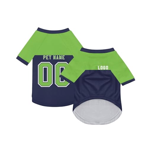 Personalisiert Haustier-T-Shirt Benutzerdefinierte Haustiere Fußball Trikot mit Name/Nummer/Logo Sommer Basic Weste für Katzen Hund Atmungsaktives Basketball Hundehemd Sommerkleidung,Navy Personalisiert Haustier-T-Shirt Benutzerdefinierte Haustiere Fußball Trikot mit Name/Nummer/Logo Sommer Basic Weste für Katzen Hund Atmungsaktives Basketball Hundehemd Sommerkleidung,Navy von Topassion
