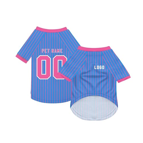 Personalisiert Haustier-T-Shirt Benutzerdefinierte Haustiere Fußball Trikot mit Name/Nummer/Logo Sommer Basic Weste für Katzen Hund Atmungsaktives Basketball Hundehemd Sommerkleidung,Royal Blue Personalisiert Haustier-T-Shirt Benutzerdefinierte Haustiere Fußball Trikot mit Name/Nummer/Logo Sommer Basic Weste für Katzen Hund Atmungsaktives Basketball Hundehemd Sommerkleidung,Royal Blue von Topassion