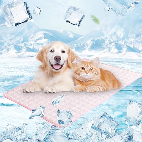 Topbashgo Kühlmatte Hund, 2025 New kühlmatte für Hunde, Hundekühlmatte für Hund & Katze Selbstkühlende Matte für Haustiere Summer Pet Ice Pad Abrieb- und Bissfest Natürliche Kühlung (Rosa, XL) Topbashgo Kühlmatte Hund, 2025 New kühlmatte für Hunde, Hundekühlmatte für Hund & Katze Selbstkühlende Matte für Haustiere Summer Pet Ice Pad Abrieb- und Bissfest Natürliche Kühlung (Rosa, XL) von Topbashgo