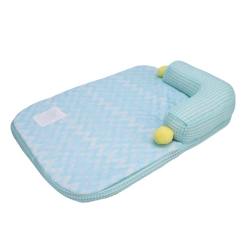 Topiky Hundekühl Matte mit Kissen, Waschbares Sommer -Haustiersofa, Haustierkühlmatte für Hunde Katzen, Sommer -EIS Silk Hundekühlung für Katzen Hunde Schlafen (S) von Topiky