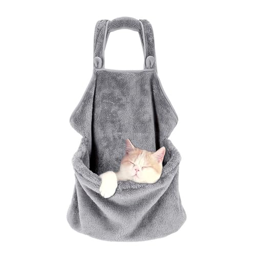 Topiky Katzen Tragetasche, Kleine Haustier Sing Tragetasche, Katzen Hunde Trageschürze, Verstellbar, Atmungsaktiv, Weich, Warm, Tragbar, Kätzchen Sling Schlafsack für Kleine Haustiere von Topiky