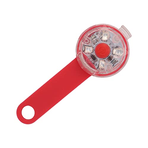 Topiky LED Halsbandlicht für Hunde, Wasserdichte LED Hundesicherheitslichter für Nachtspaziergänge Am Halsband Befestigen, Wiederaufladbare Leuchtende Erkennungsmarken (rot) von Topiky