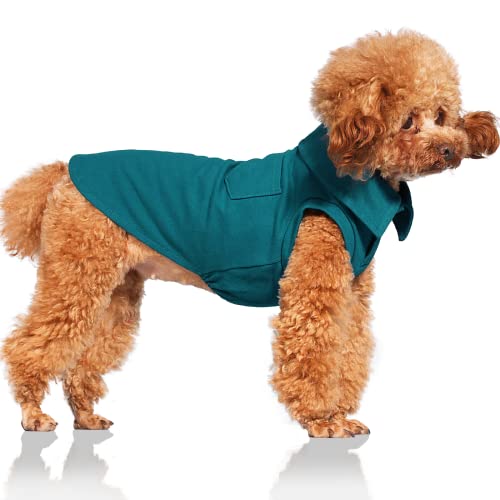 Topkins Hunde-Shirt, schönes Hunde-T-Shirt für kleine, mittelgroße Hunde, Jungen, blanko Hunde-Poloshirts, Pullover, Hunde-Tank-Top, Haustierkleidung für Frühling, drinnen und draußen (blau, XS) von Topkins