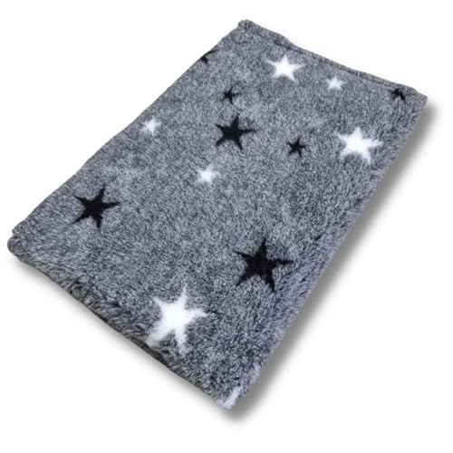 Fettbett Fett Bett - Starry Night Grau - 150 x 100 cm Hundedecke Tierteppich Welpenzucht UK Made waschbar von Topmast
