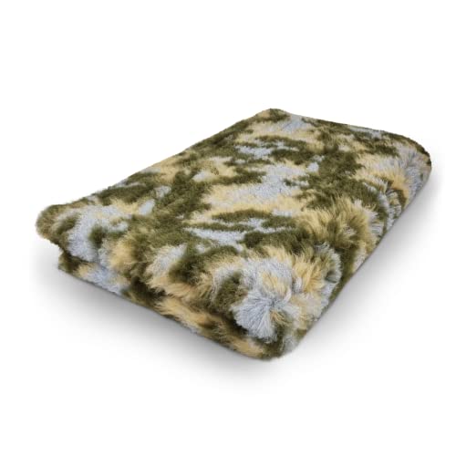 Topmast Vetbedden, Anti Rutsch Hundedecke, 100 x 75 cm, Camouflage, Grün, Maschinenwaschbar, rutschfeste Hundematte, Hundebett für Hunde und Welpen (Medium) von Topmast