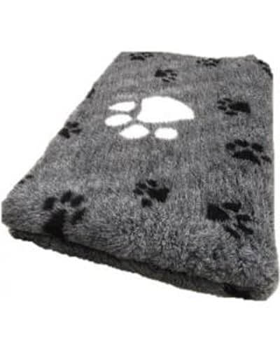 Veterinary Bed - Big Paw Grey - 150x100 cm Hundedecke Tierteppich Welpenzucht UK Made waschbar von Topmast